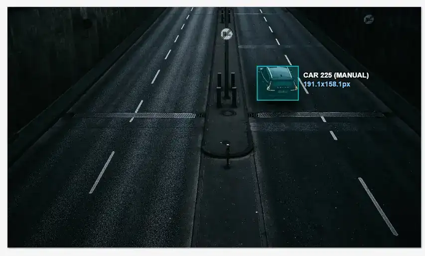 Annotated computer vision work sample