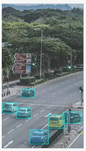 Annotated computer vision work sample
