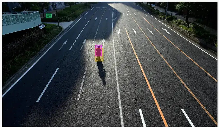 Annotated computer vision work sample