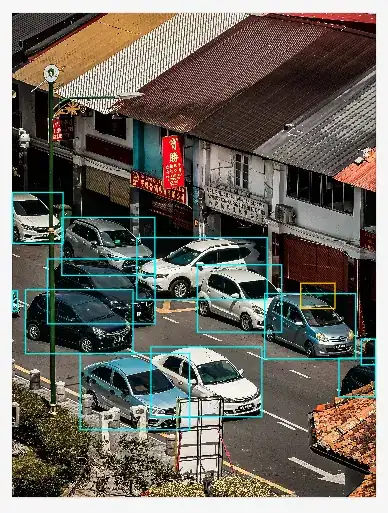 Annotated computer vision work sample