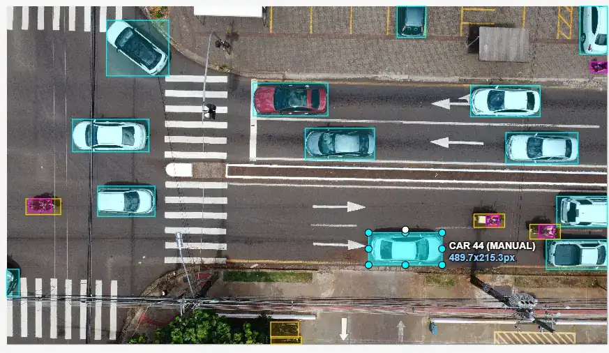 Annotated computer vision work sample