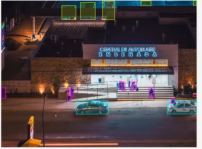 Annotated computer vision work sample