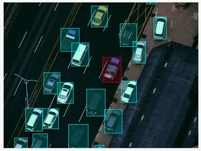 Annotated computer vision work sample